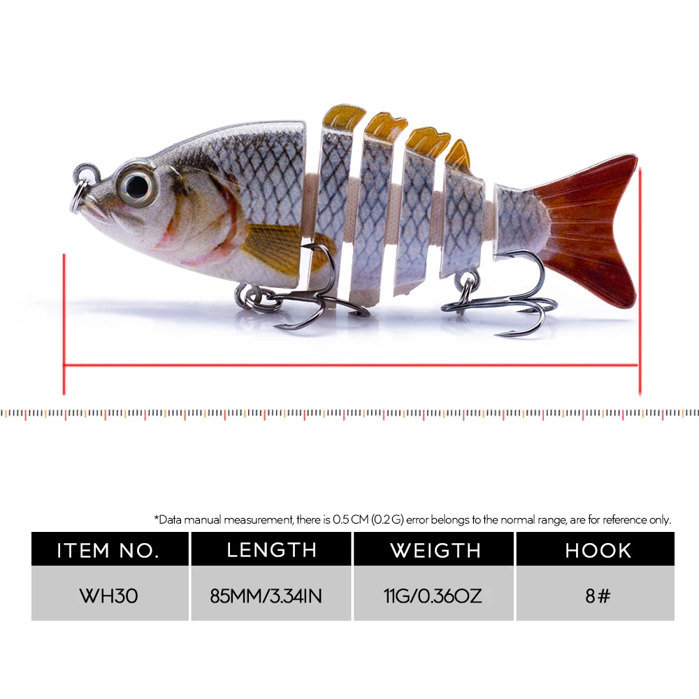 Hanlin 85mm Artificial Fishing Lure 11g Lifelike Swimbait Slow Sinking Crankbaits Hard Fish Bait Tackle wobbler Fishing Trout