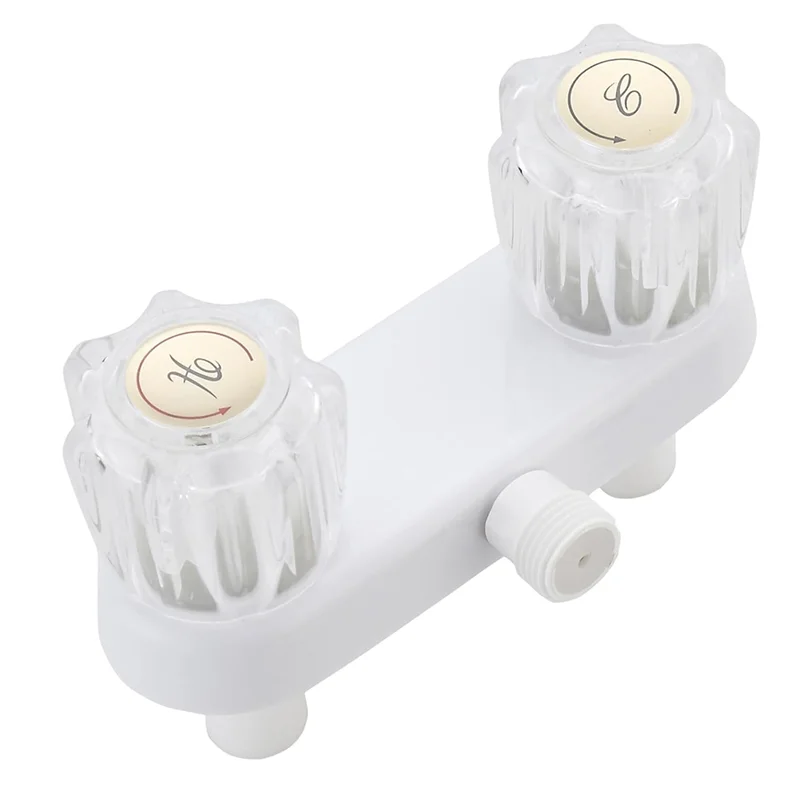 

ABMH-Смеситель для душа 4 дюйма, клапан для душа для автофургона, переключатель, двойные ручки, аксессуары для душа для ванной комнаты, передний и внутренний душ для ванной комнаты