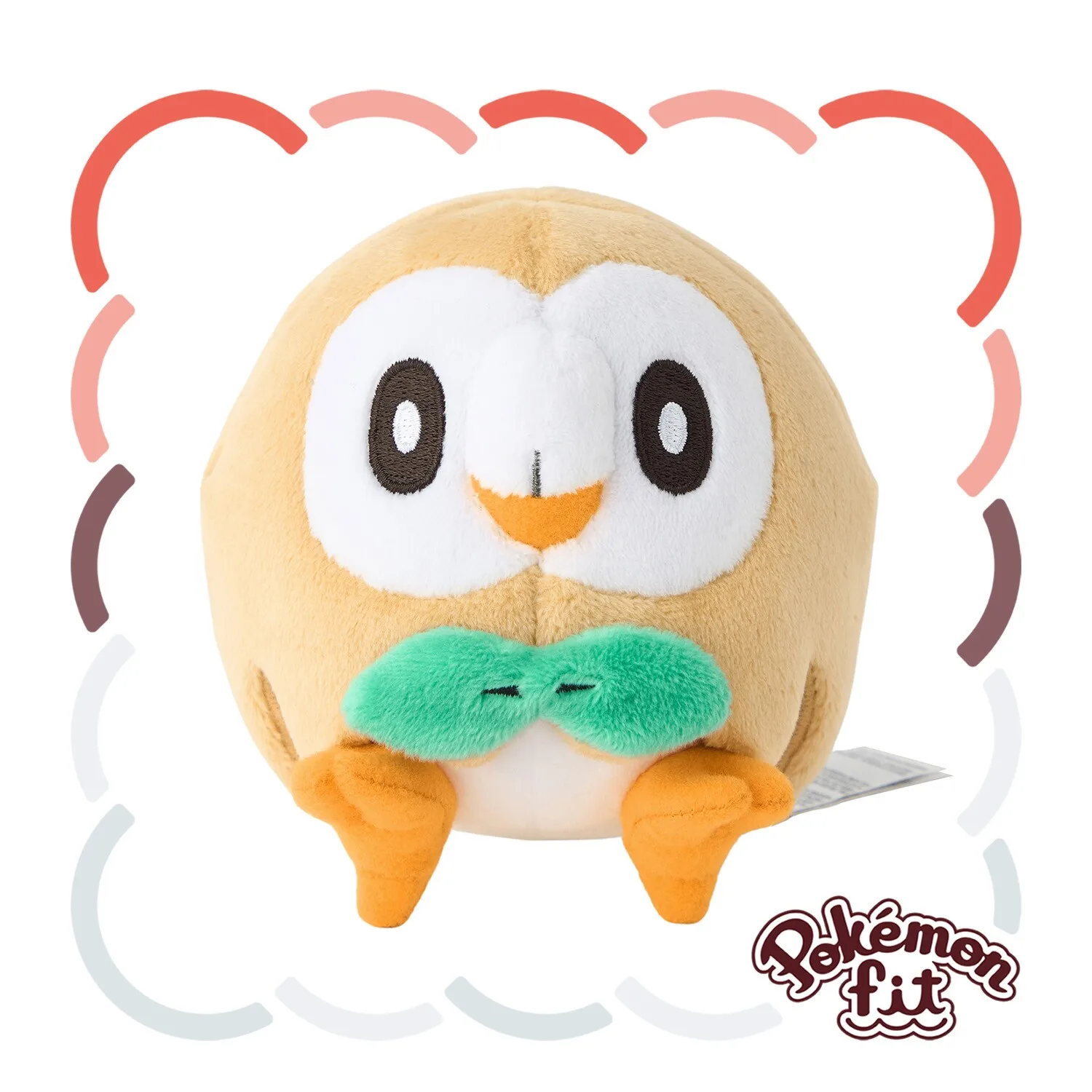 Pokémon Palms Fit Plush: Rowlet, Dartrix & Decidueye - Collectible Souvenir & Gift