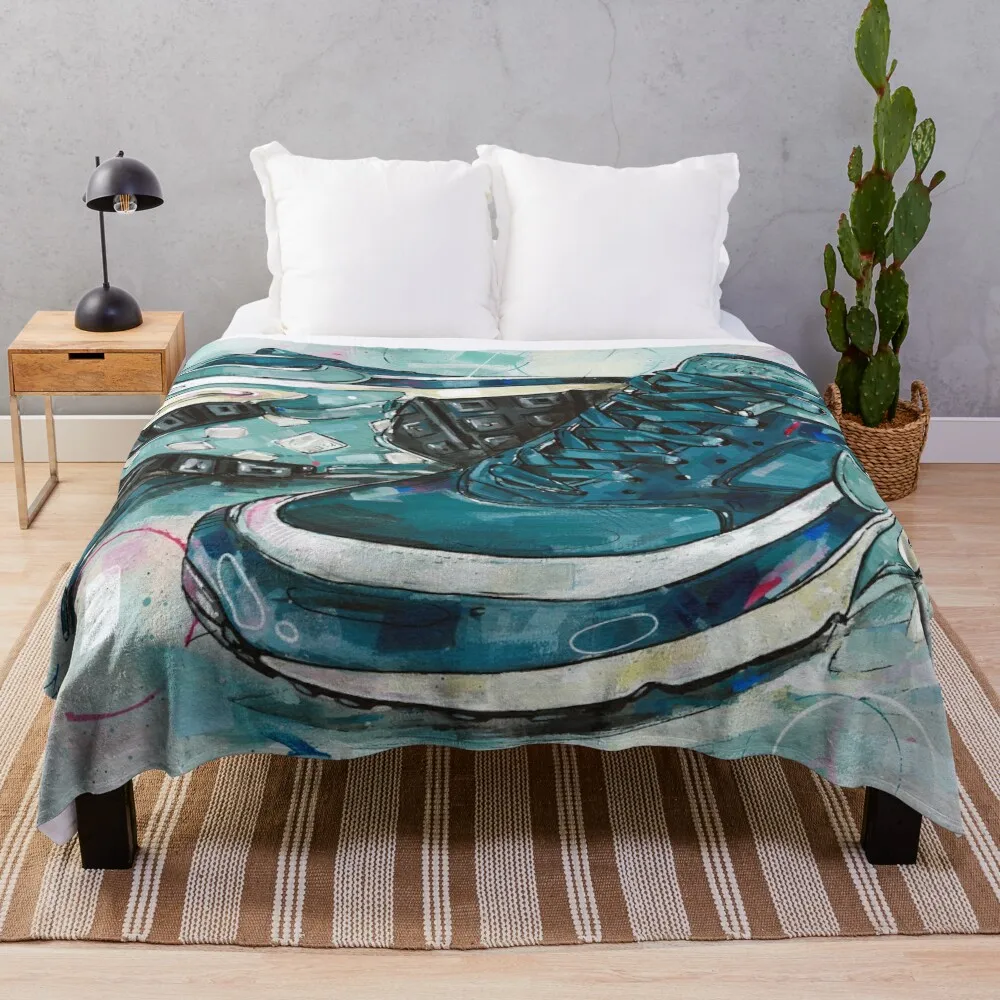 

Air Max Classic Marina Grey Jade artwork Throw Blanket halloween Loose Blankets