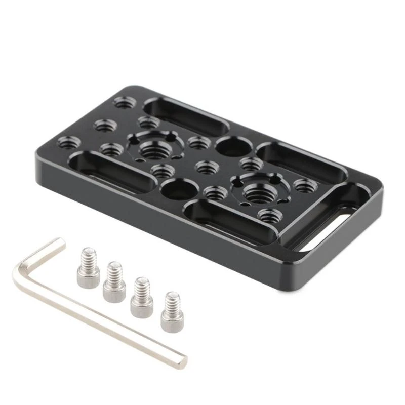 

Universal Cheese Plate Cinema Camera Mount Cheese Plate for DSLR Cage Rig Railblocks Dovetails Baseplate Switching Plate