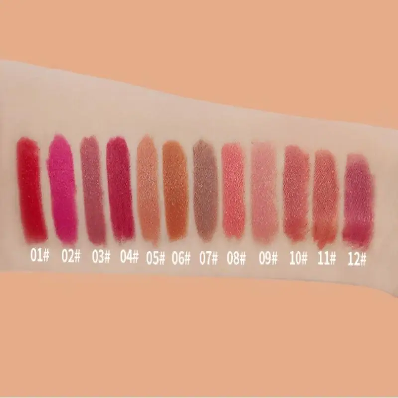 BSIMONE 3.6g 매트 립스틱 벨벳 립 컬러, 부드럽고, 방수, 오래 지속되는 컬러 립 메이크업