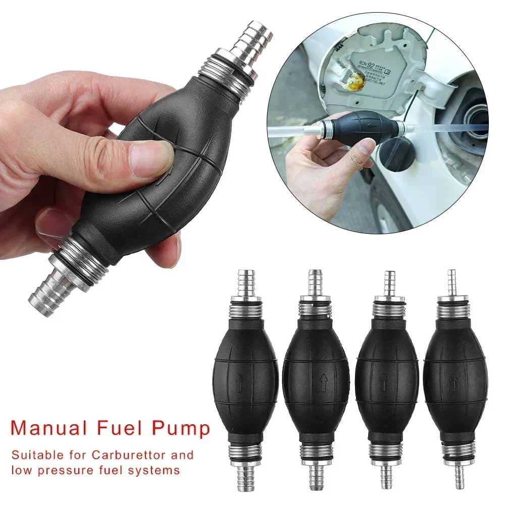 Rubber Aluminum Universal Petrol Diesel Hand Fuel Pump Manual Liquid Oil Transfer Pump Gasoline Pump Oil Suction Device view 5