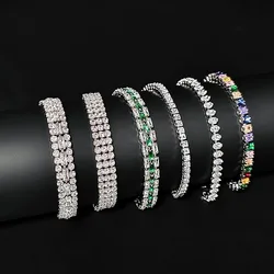 2024 New Arrival Vintage Green Silver Color Bracelet Bangle for Women Anniversary Gift Jewelry Wholesale Z65