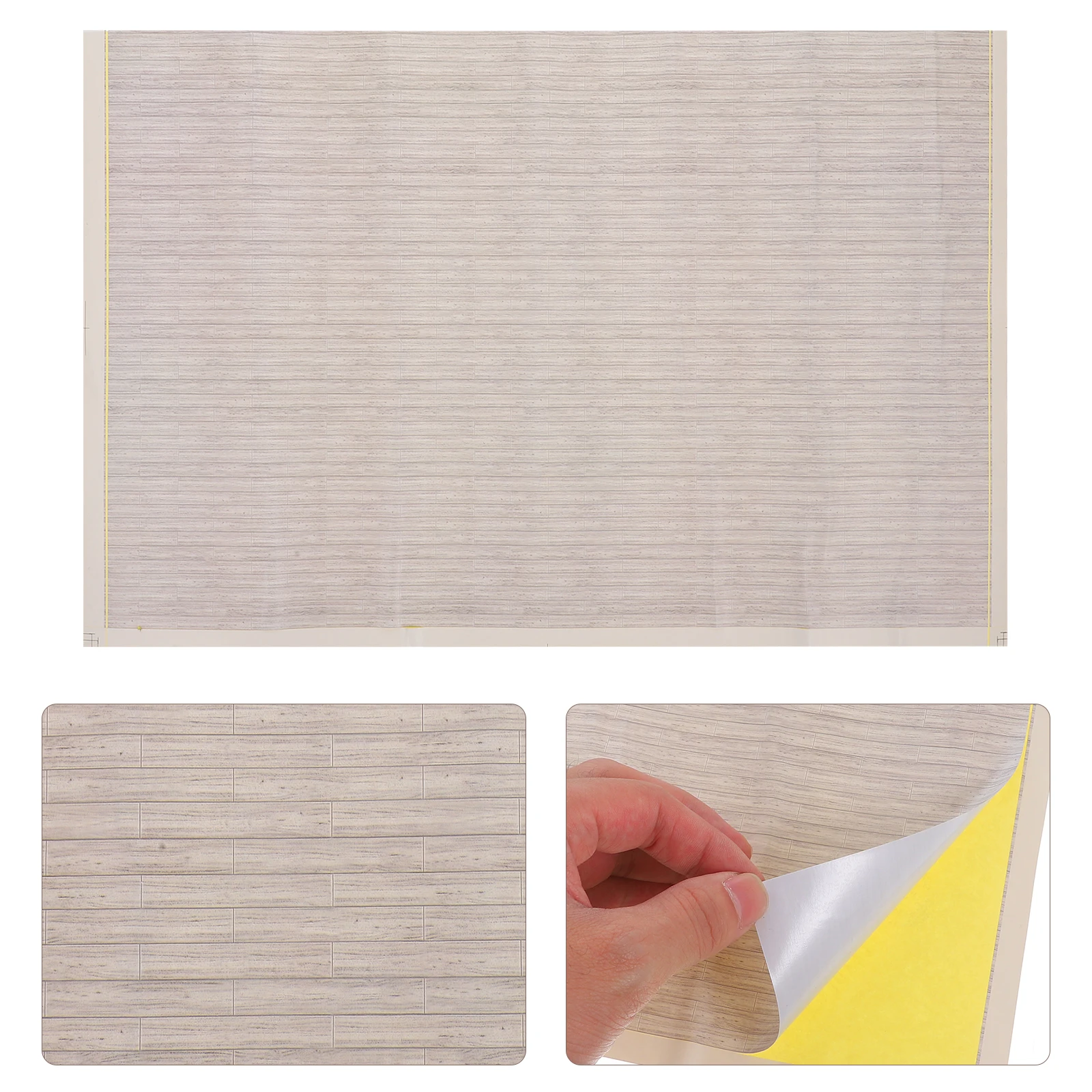 Autocollant de sol Miniature, feuille de sol de maison, autocollant de sol avec Style rustique pour Mini carrelage de pochoir de sol de maison, DIY bricolage