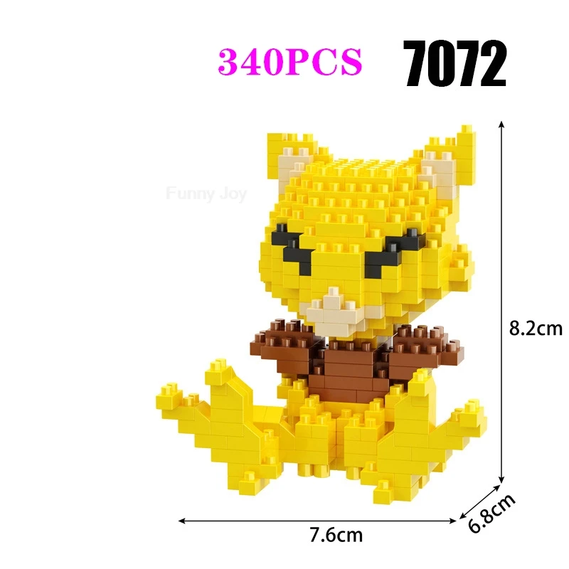 Lustige Pokemon-Bausteine Anime Picachu Charizard Puppe Blastoise Bulbasaur Gengar Pokémon-Bausteine Spielzeug als Geschenk für Kinder