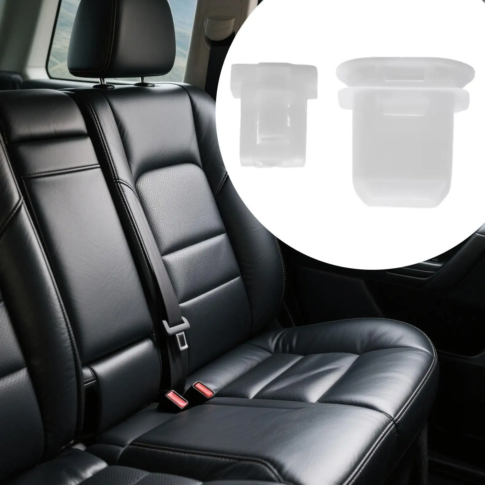 2 Pieces Rear Seat Cushion Pad Clips Auto Accessories Replaces Pad Fastener Rear Seat Buckle Clamp for Toyota 72693-12080