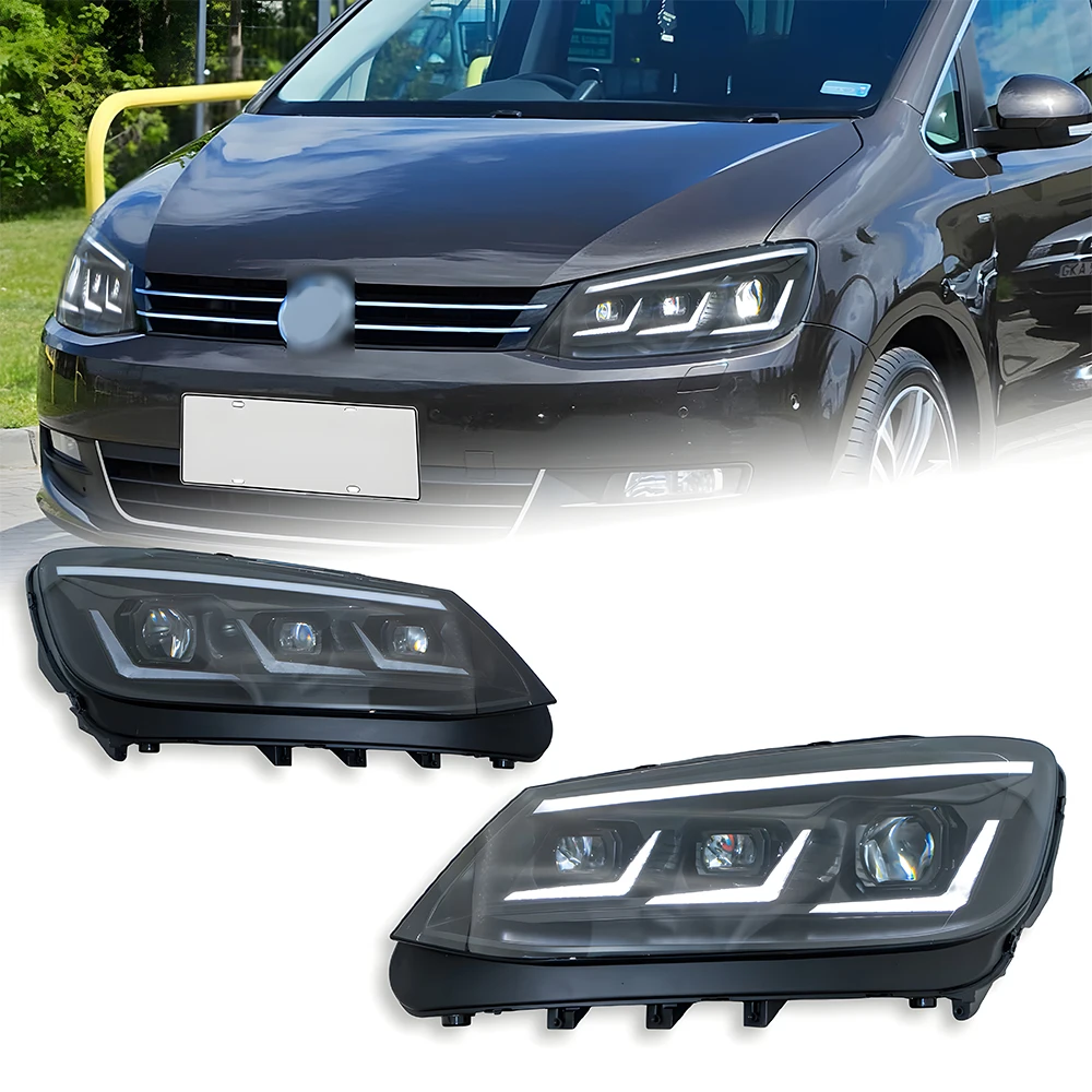 

Car Front Lamps for VW Sharan 2012-2018 LED Auto Headlights Assembly Upgrade New Style Projector Lens Tools Accessories