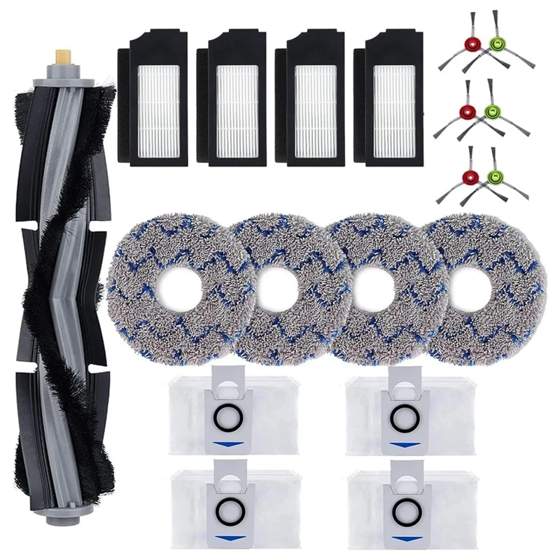 สําหรับ ECOVACS DEEBOT X1 Omni Turbo T10 T20 Omni T20/T20 Max/T20 Prorobot เครื่องดูดฝุ่นหลักแปรงด้านข้างกรอง Mop กระเป๋าอะไหล่