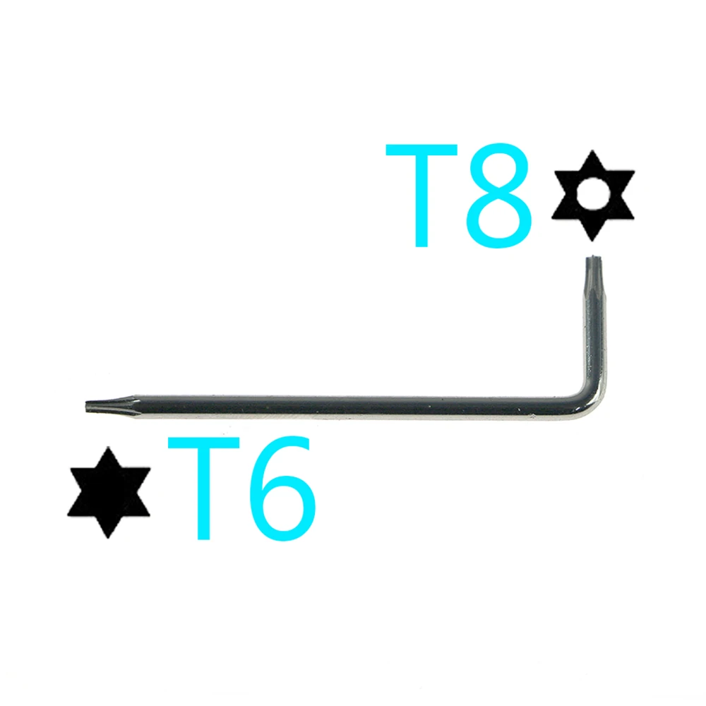 

100PCS T6 T8 L Key Screwdriver Mod Kits T8 with hole Security Torx Screwdriver for XBOX360 Xbox One Controller