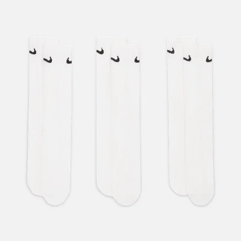 

Nike 6pairs High top training Socks Fitness Summer Support Soft Elite Sports Combo (6 pairs pack) Comfortable Unisex Black/White
