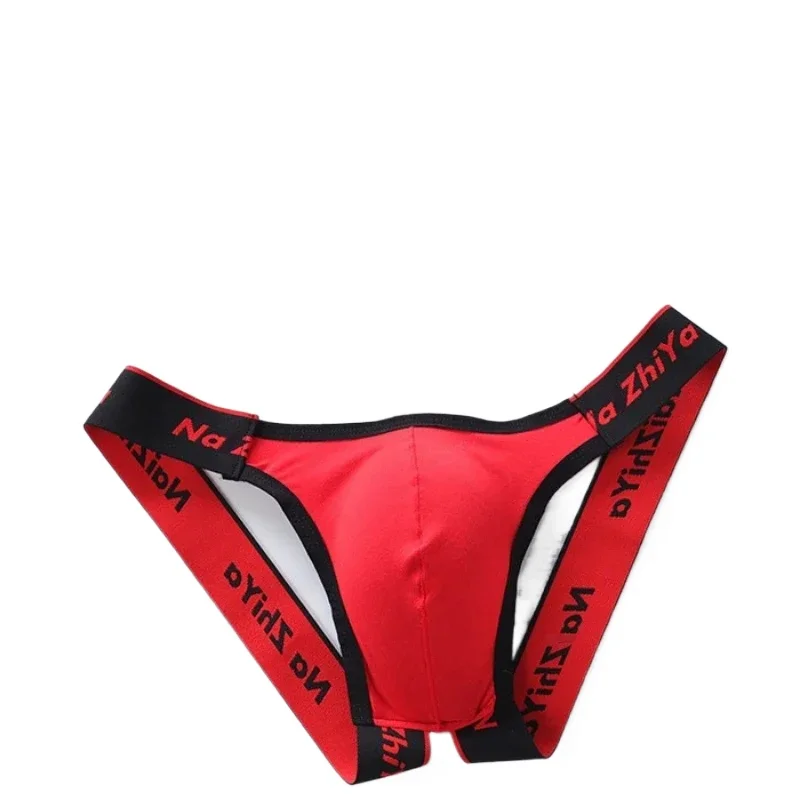 Men Open Butt Thong Lingerie Jockstrap String Sexy U Convex Gay Underwear Bikini Slip Homme Low Waist Breathable Underpants