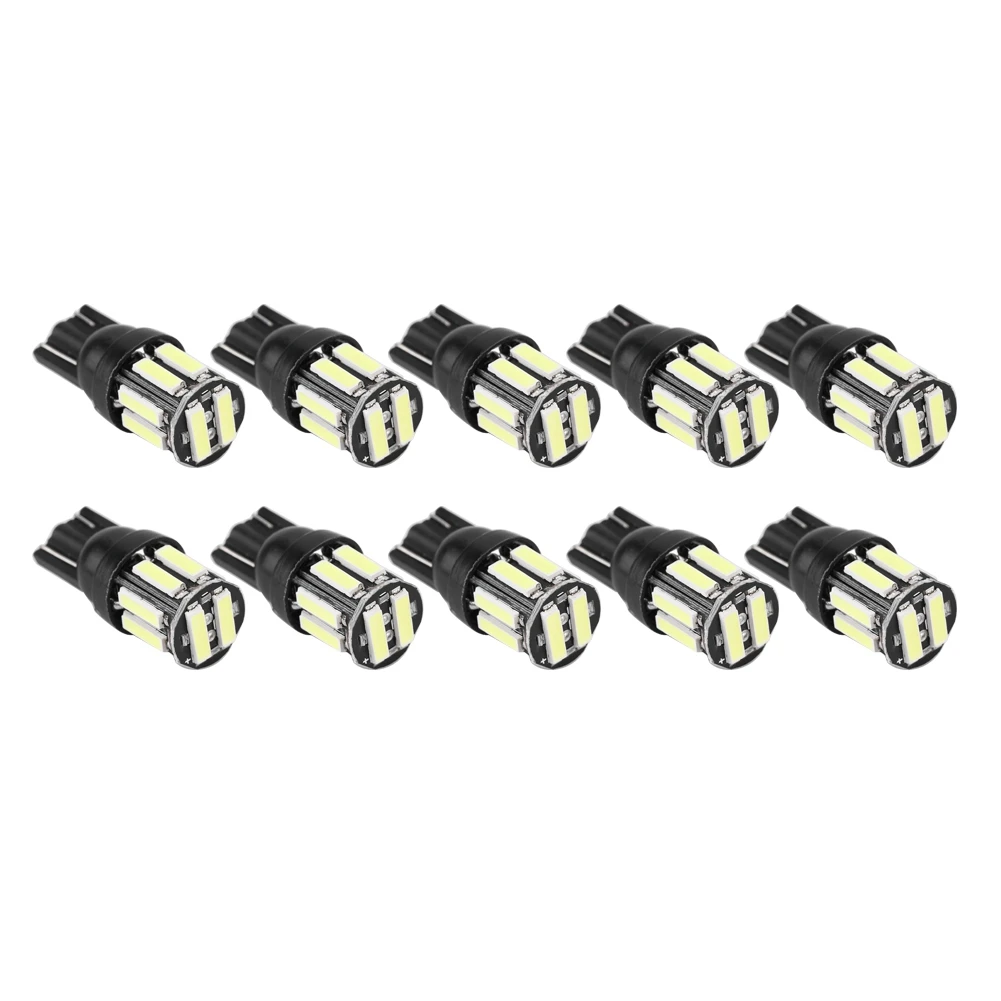 

Reading Light Bulbs 10pcs T10 7020 10SMD Car LED Wedge Reverse Instrument Panel Width Lamp Reading Light Bulbs