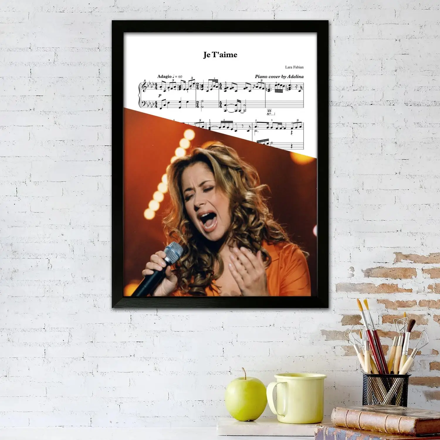 ملصق فني من القماش Lara Fabian، لوحة فنية جدارية، طباعة صور، عائلة حديثة، ديكور غرفة النوم، ملصقات، لوحة زخرفية