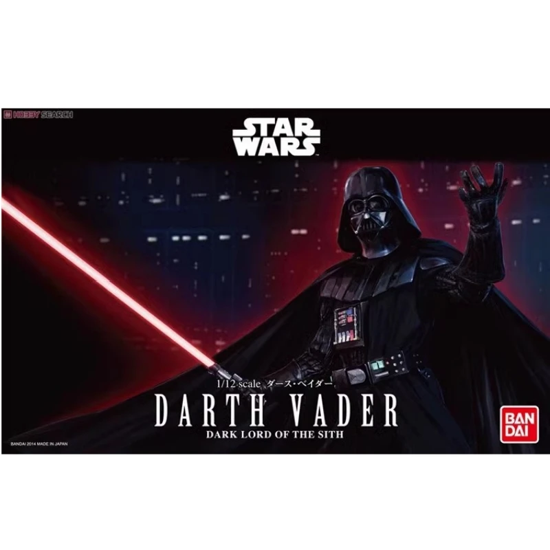 

Bandai Original Star Wars Anime Action Figure 1/12 Darth Vader Assembly Model Toys Collectible Gifts For Children