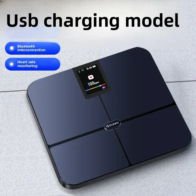 Scale, Body Fat Electronic Scale, Small, Accurate Smart Heart Rate For Home Use, Durable Charging For Human Bodyc28