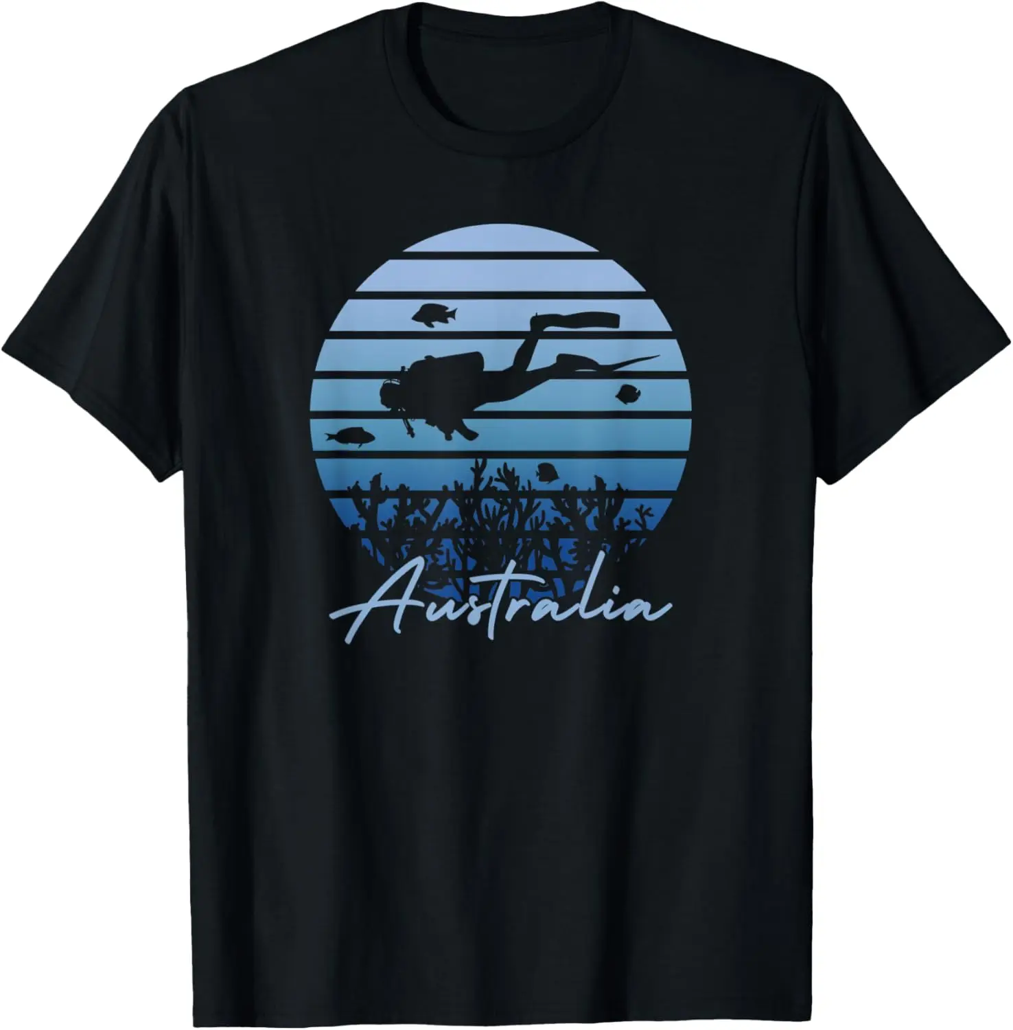 Australia Diving - Great Barrier Reef Scuba Diver T-Shirt