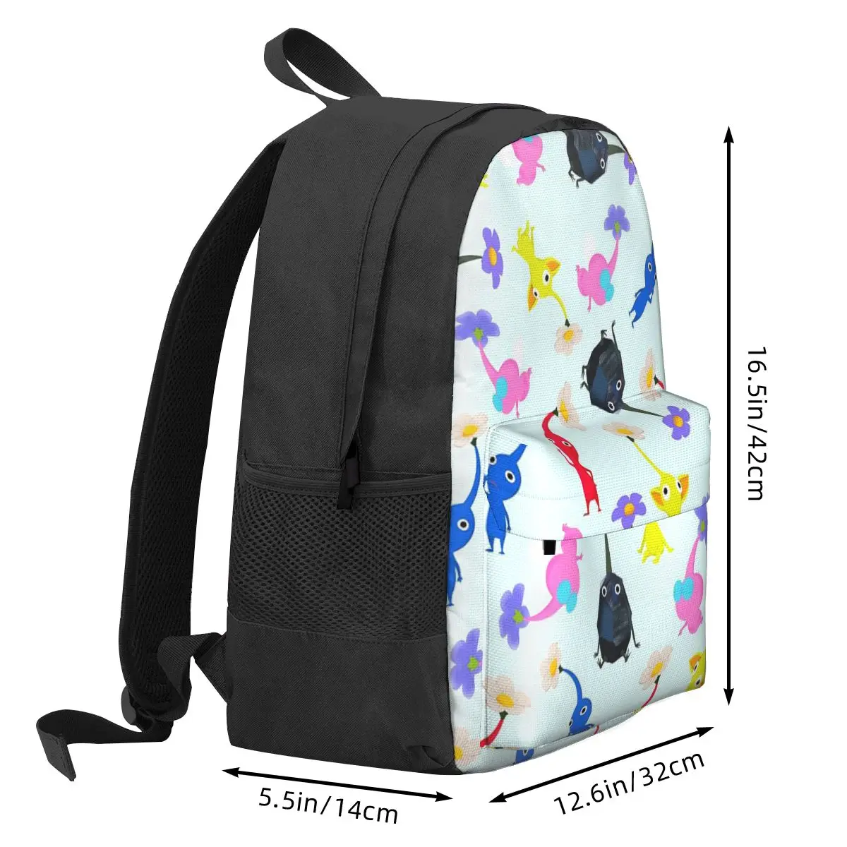 Pikmin Rucksäcke Jungen Mädchen Bücher tasche Kinder Schult aschen Cartoon Kinder Rucksack Reise Rucksack Umhängetasche große Kapazität