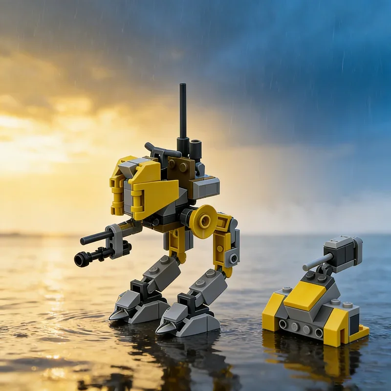 

109pcs MOC Star Battle Battlepack Alternate Build RT Turret Model Building Blocks Construction Toy Christmas Gifts Brick