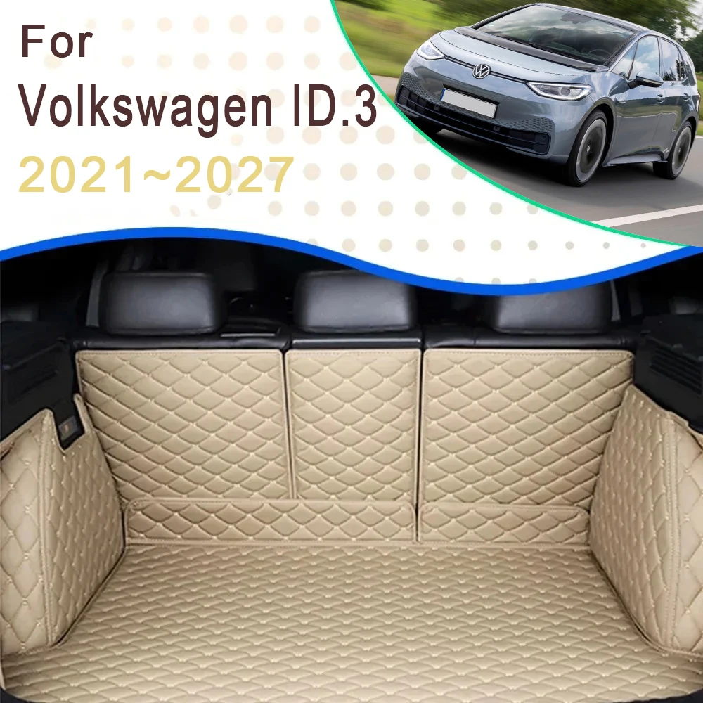 

Car Trunk Cargo Liner For Volkswagen ID.3 VW ID3 E11E12 2021-2027 Rug Rear Boor Mats Carpet Storage Pads Auto Accessories 2025