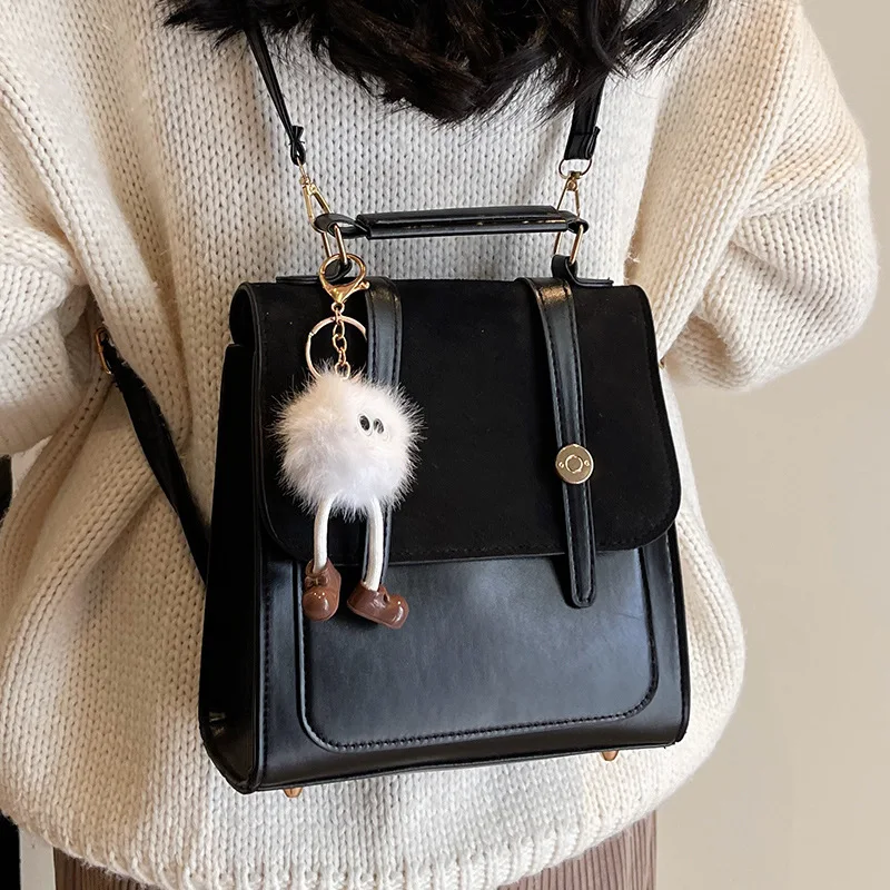 

Spring 2026 Women's Casual Travel Backpack Handheld Shoulder Bag Korean Style Outdoor Leisure Design Handbag with Main Compar...