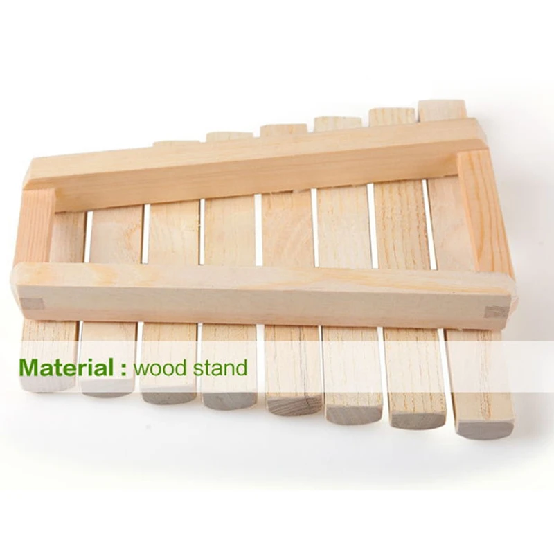 Xilófono de madera Natural para niños, 8 tonos de percusión de juguete, instrumento Musical para desarrollar música