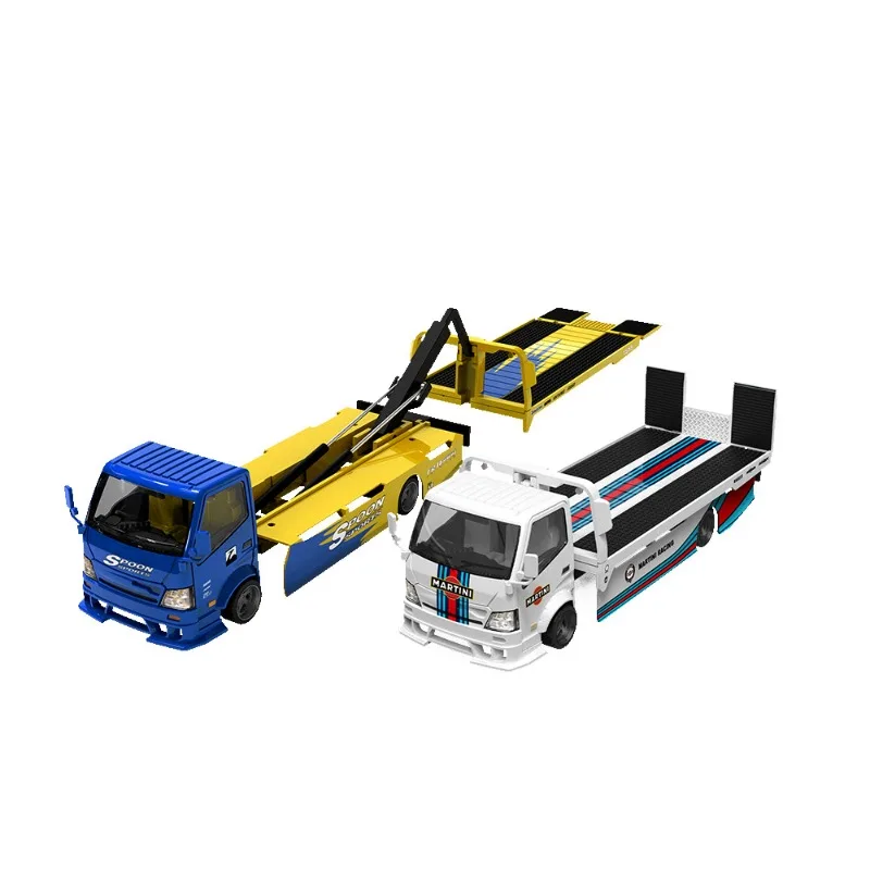 

1:64 H300 Flatbed Transport Trailer Simulation Alloy Car Model