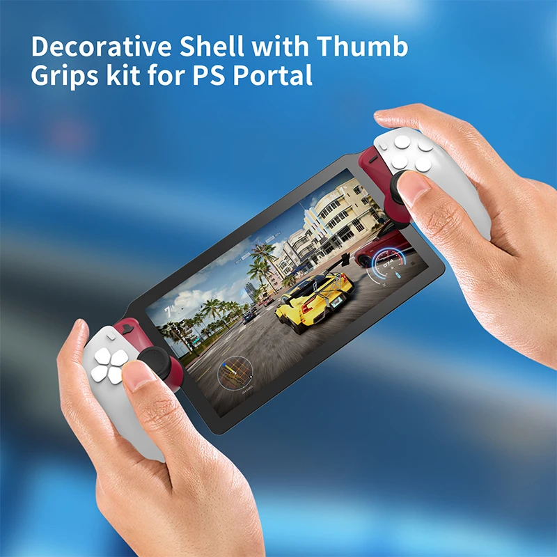 Suitable For PS5 Portal Handheld Console With Replaceable Decorative Strip Protective Case With 2 Rocker Caps Game Accessories