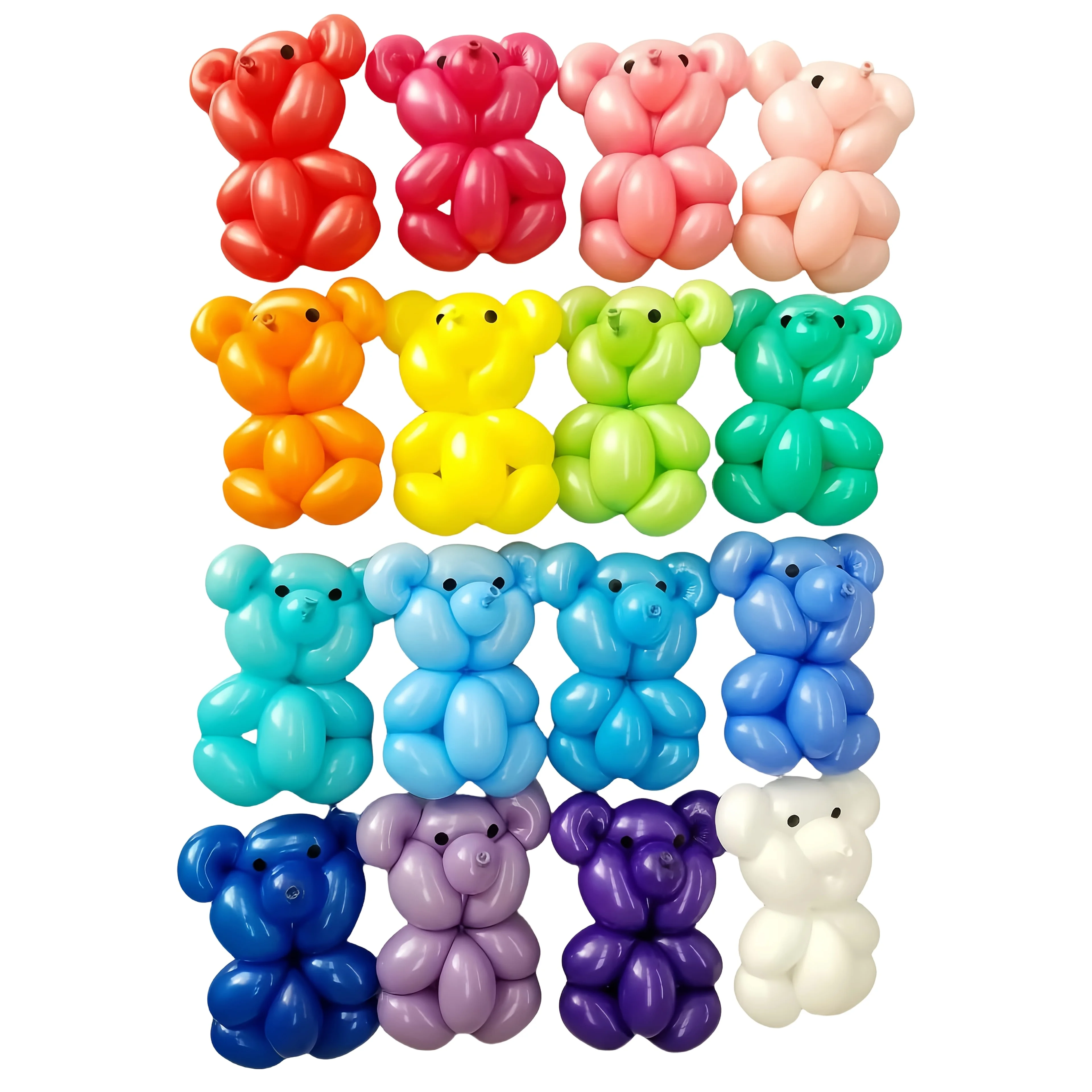 98pcs Vibrant Multi-Color Modelling Balloons - Long, Skinny Latex Magic Balloons for Twisting & Shaping,  Cartoon Characters & M