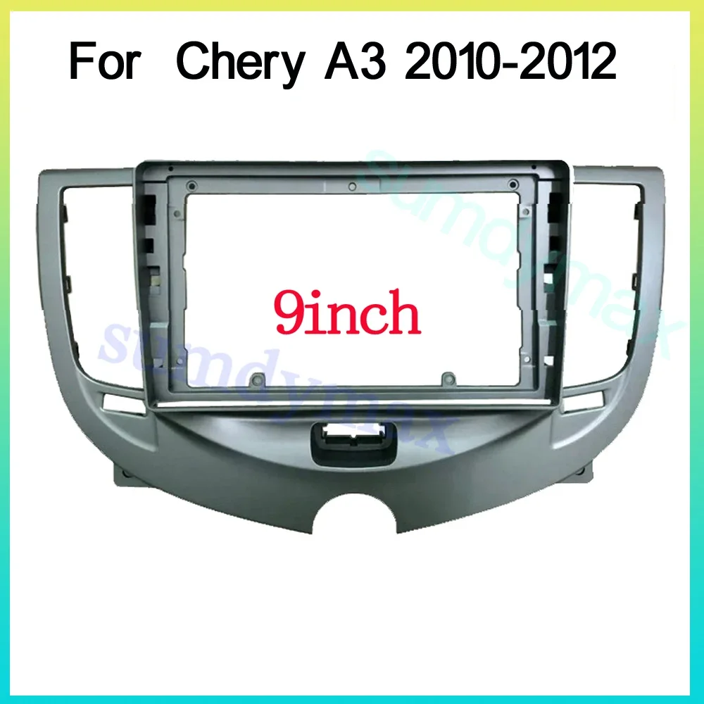 9 inch 2din Car Radio Fascia For Chery A3 2010-2012 big screen android Car Radio Fascia