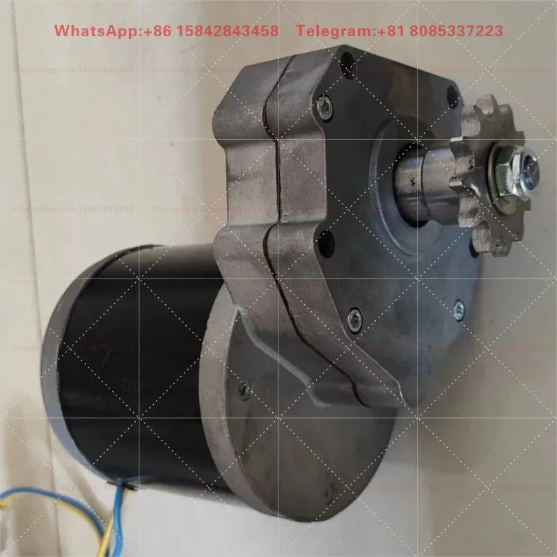 High Torque Vertical DC Motor 12/24V 600/800W Fertilizer Sowing Nut Roaster Replacement Motor