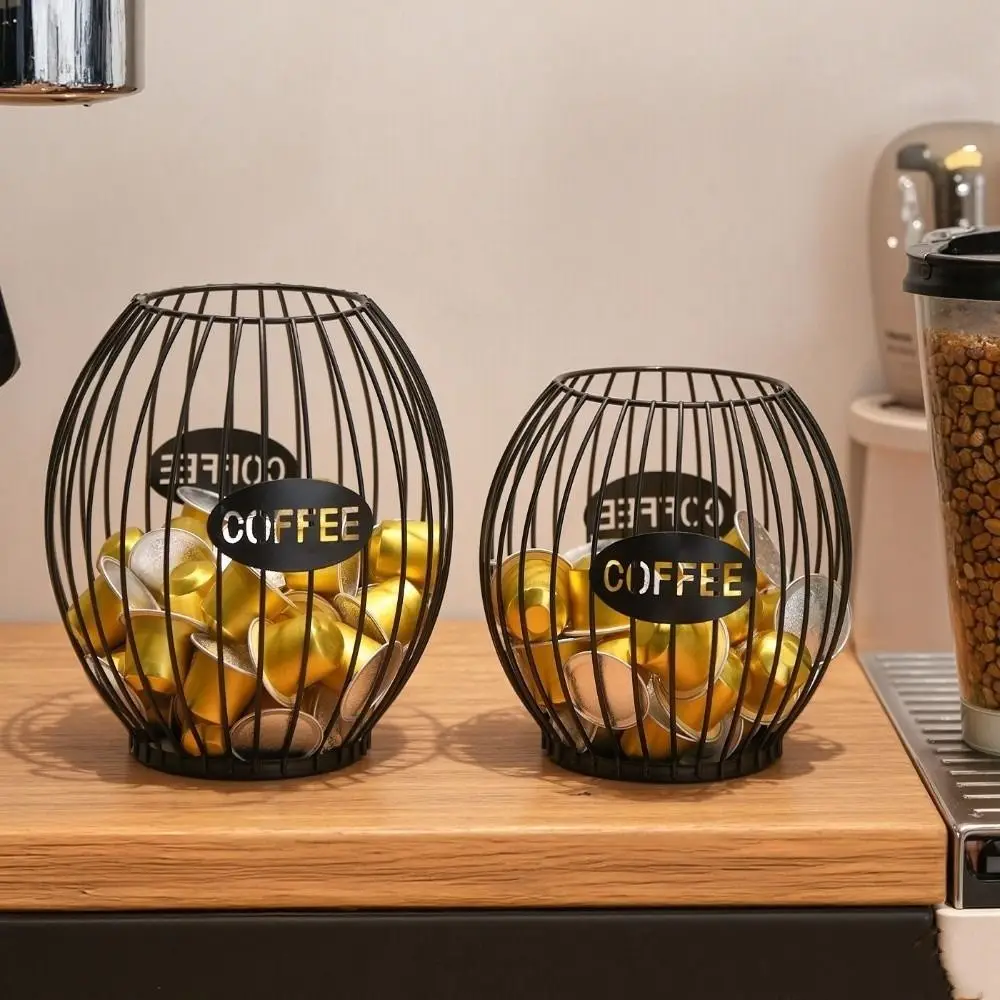 Soporte para cápsulas de café de gran capacidad, taza de almacenamiento, soporte para cápsulas de café, decoración del hogar, contenedor para crema de café, regalos