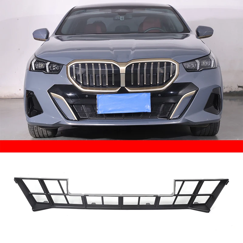 For 2024+ new BMW 5 Series i5 front grille air inlet dust screen exterior accessories matte black 1 piece set (sports version)