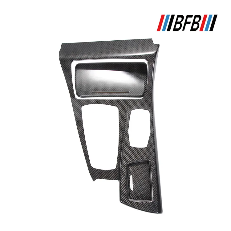 Fit for BMW 5 Series F10 F18 Carbon Fiber Interior Dry Carbon Fiber Center Control Shift Frame Panel Decoration