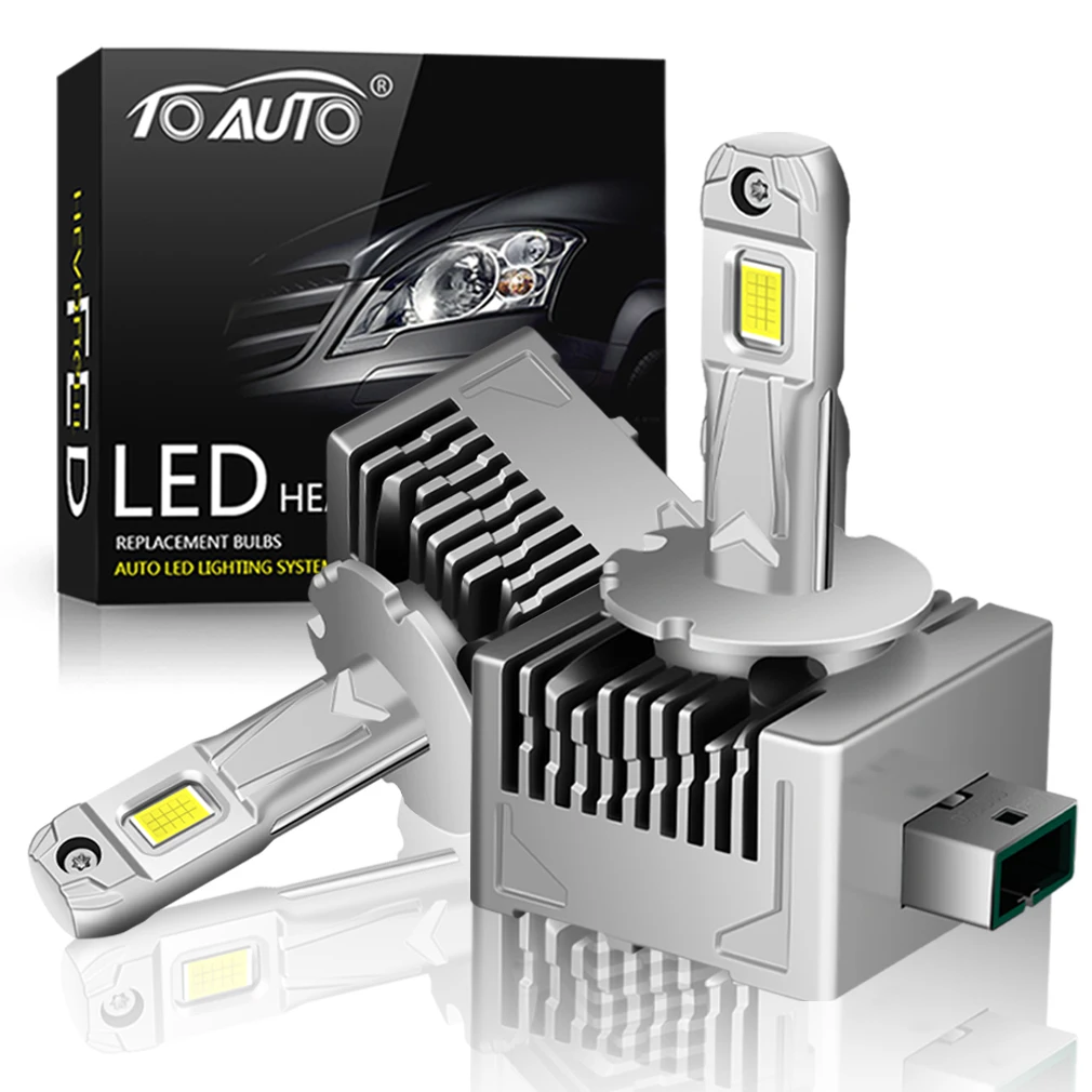 

TOAUTO 30000LM D1S D3S Headlight 55W D2S D2R D4S D4R LED Canbus Lamps Auto LED Lights Bulb For Car Lights 6000K Plug&Play