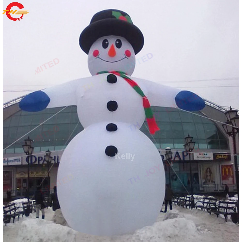 Bonhomme de neige gonflable de noël, livraison rapide, dessin animé, décoration de vacances de noël, réplique publicitaire à vendre
