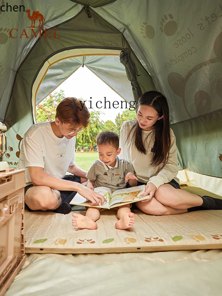 YFY  Outdoor Automatic Inflatable Mattress Tent Floor Mat Camping Moisture-Proof Mat Thickened Picnic Picnic Mat Mattress