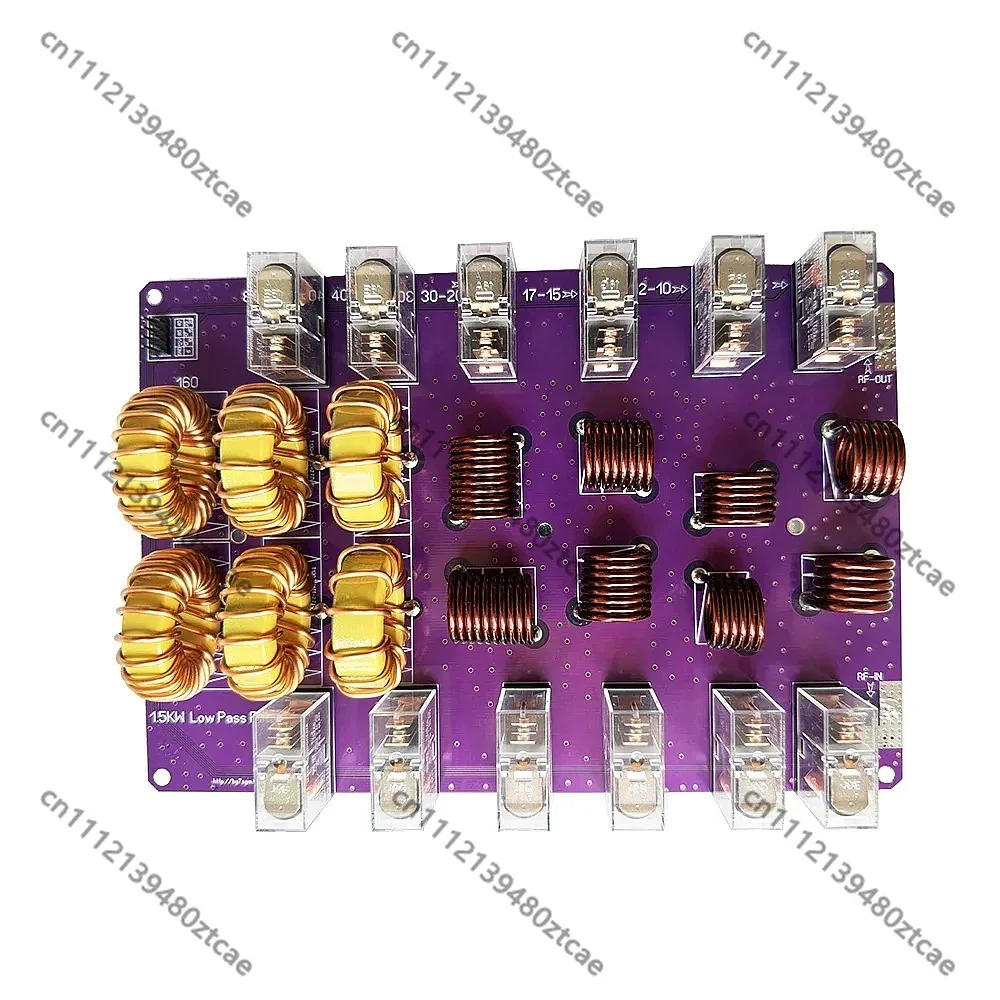 10 Band HF Low Pass Filter 1.8-54MHz 1500W Shortwave Radio Signal Filter Module