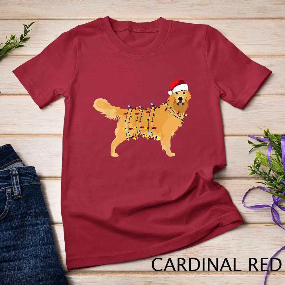 Christmas Golden Retriever Happy New Year Gift For Dog Lover Unisex T-shirt