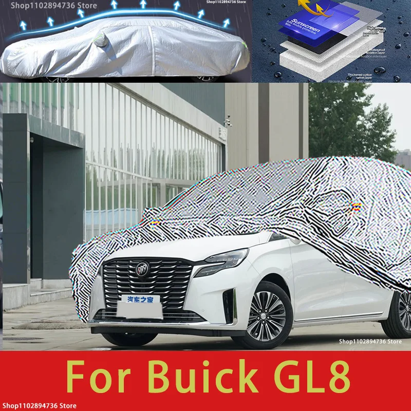 

For Buick GL8 Outdoor Protection Full Car Covers Snow Cover Sunshade Waterproof Dustproof Exterior Car accessories