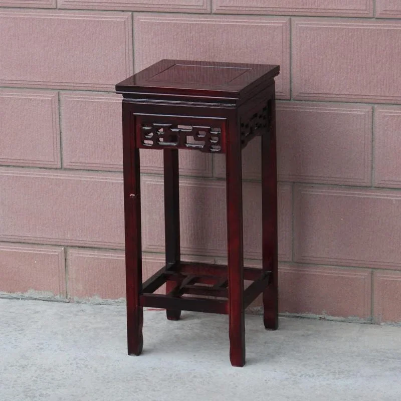 Solid Wood Flower Stand Bonsai Shelf Living Room Chinese Antique Furniture Multi-layer Floor Flower Stand Flower Table