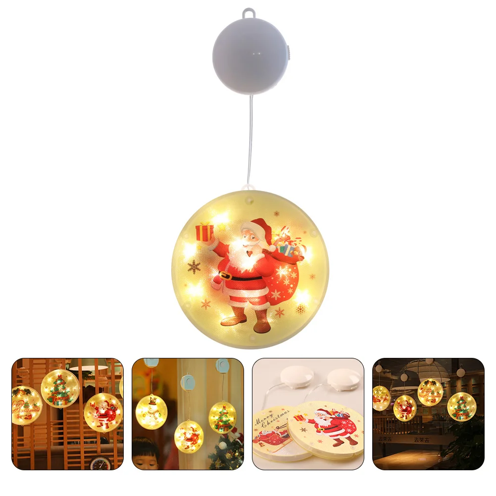 

Outdoor Ornament Lights Christmas Suction Cup Sucker Party Lamp Xmas Decorative Garden