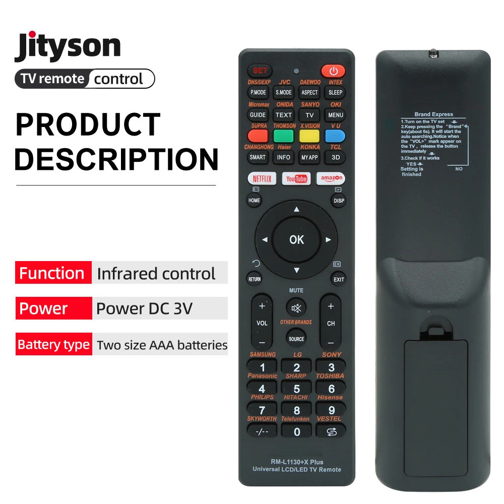 Universal all brands smart tv remote control for led lcd tv remote