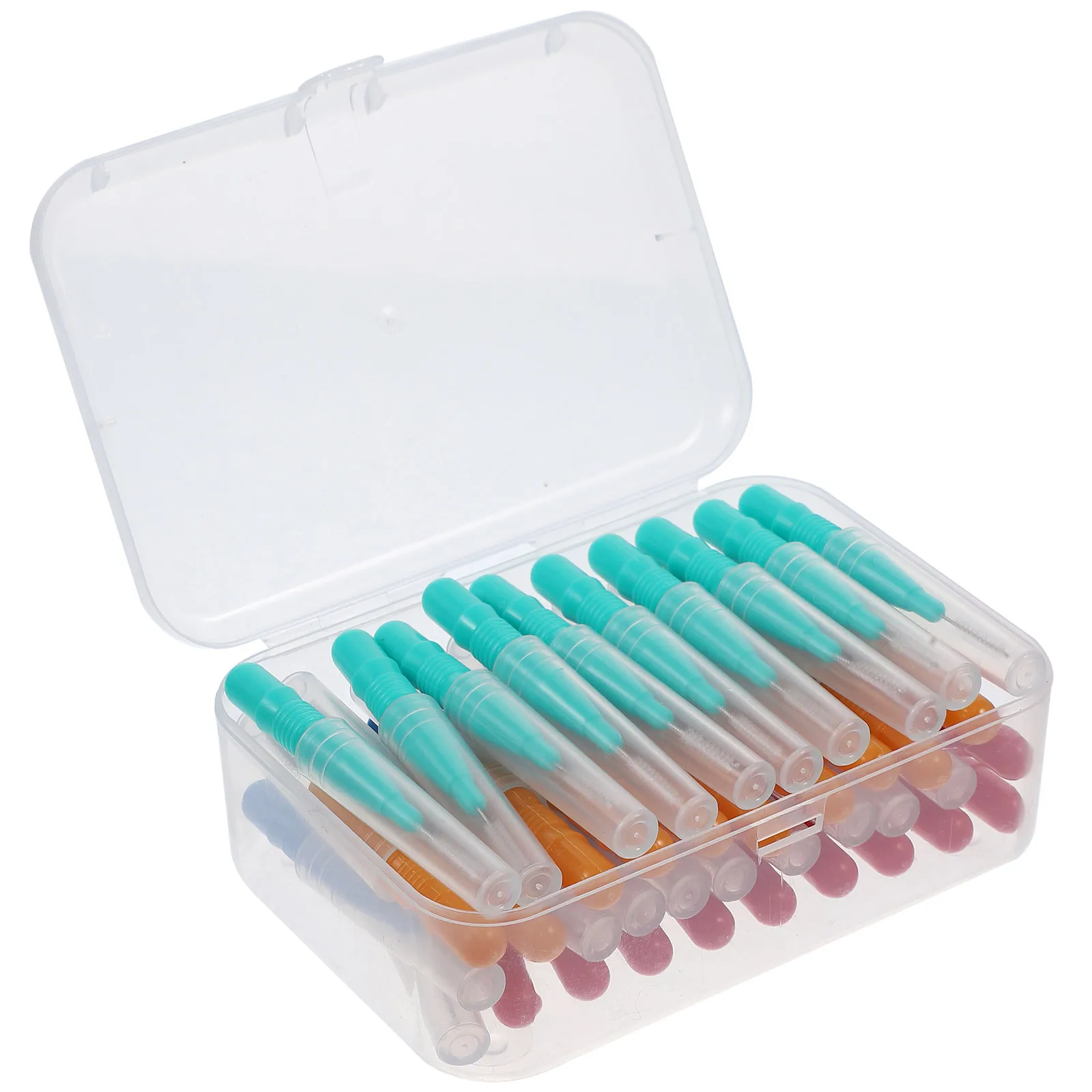 

40pcs Interdental Brushes Tooth Cleaning Tools Dental Floss Nylon Material Braces Cleaner Oral Care Travel Home Use