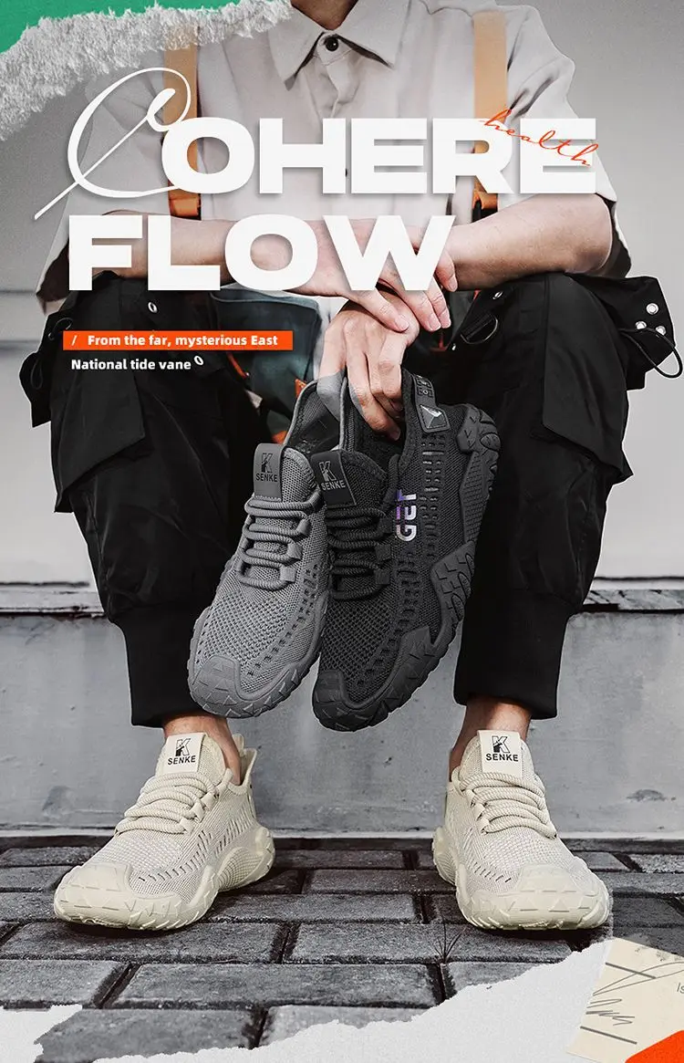 Herren 2026 Neue Sommer Mesh-Sneaker Leichte Lauf- und Sportschuhe Atmungsaktive Weiche Sohle Rutschfeste Freizeitschuhe – Detail 1