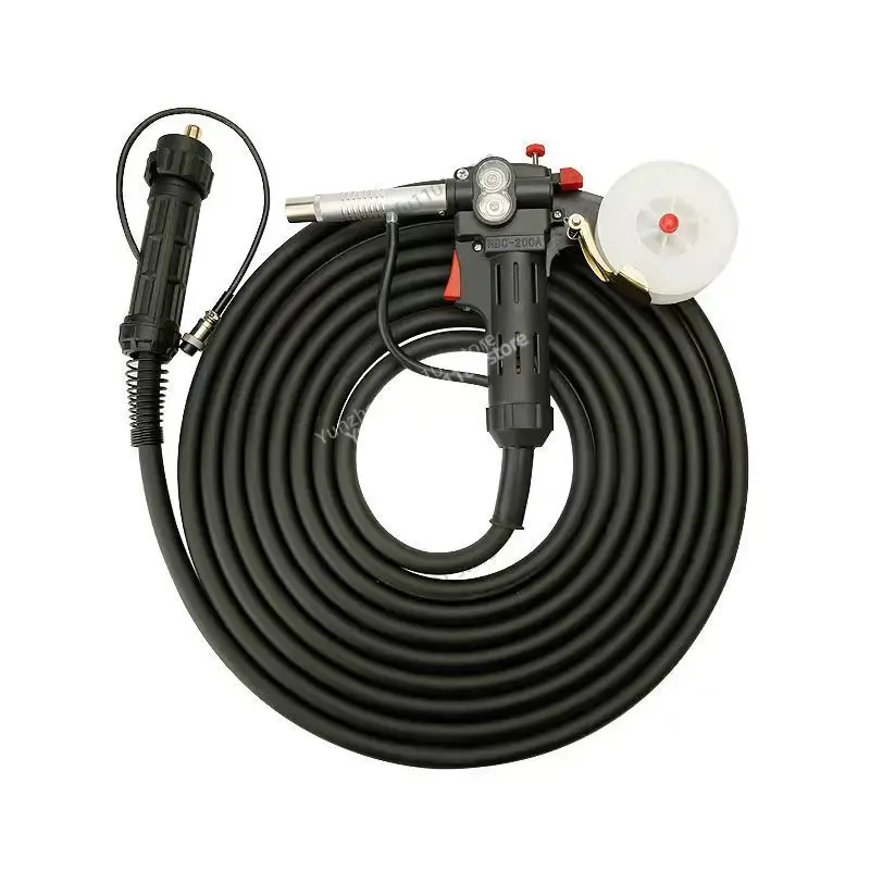 10Ft 3M MIG Welder Spool Gun Wire Feeder for Aluminum Welding with Euro Connection Standard Spool 24V DC Motor Free Nozzle
