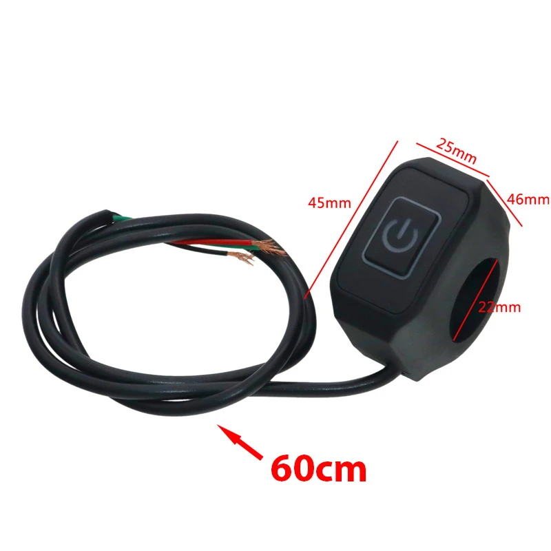 Motorcycle Switch Headlight Horn Modified Control Switch Handlebar Mount Red Blue White Yellow Green Button Accessories