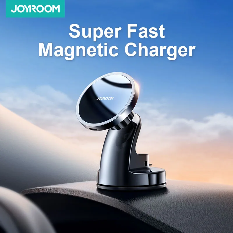 

Joyroom 15W Fast Magnetic Car Phone Holder Wireless Charger For iPhone 14 13 12 Series Qi Charging Car Holder For Samsung Huawei