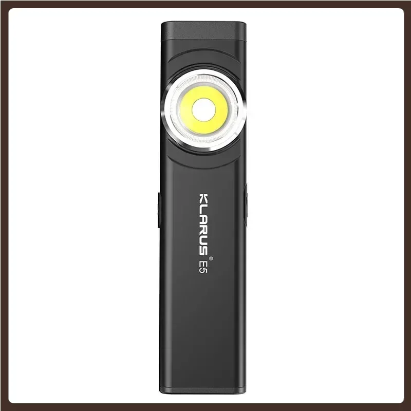 Klarus E5 Dual-light Sources Tool Flashlight  White/Red/Blue 3 Color Lights 470 Lumens,  Rechargeable
