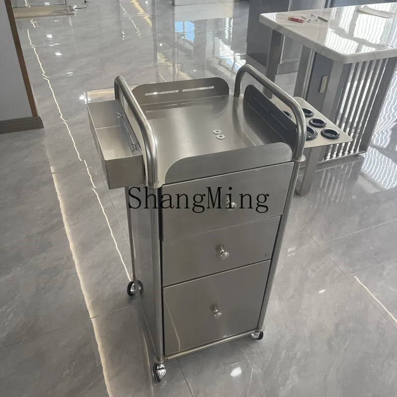 SM Especial para salão de cabeleireiro, armário de ferramentas Armário de barbeiro multifuncional Armário de carrinho de salão de beleza